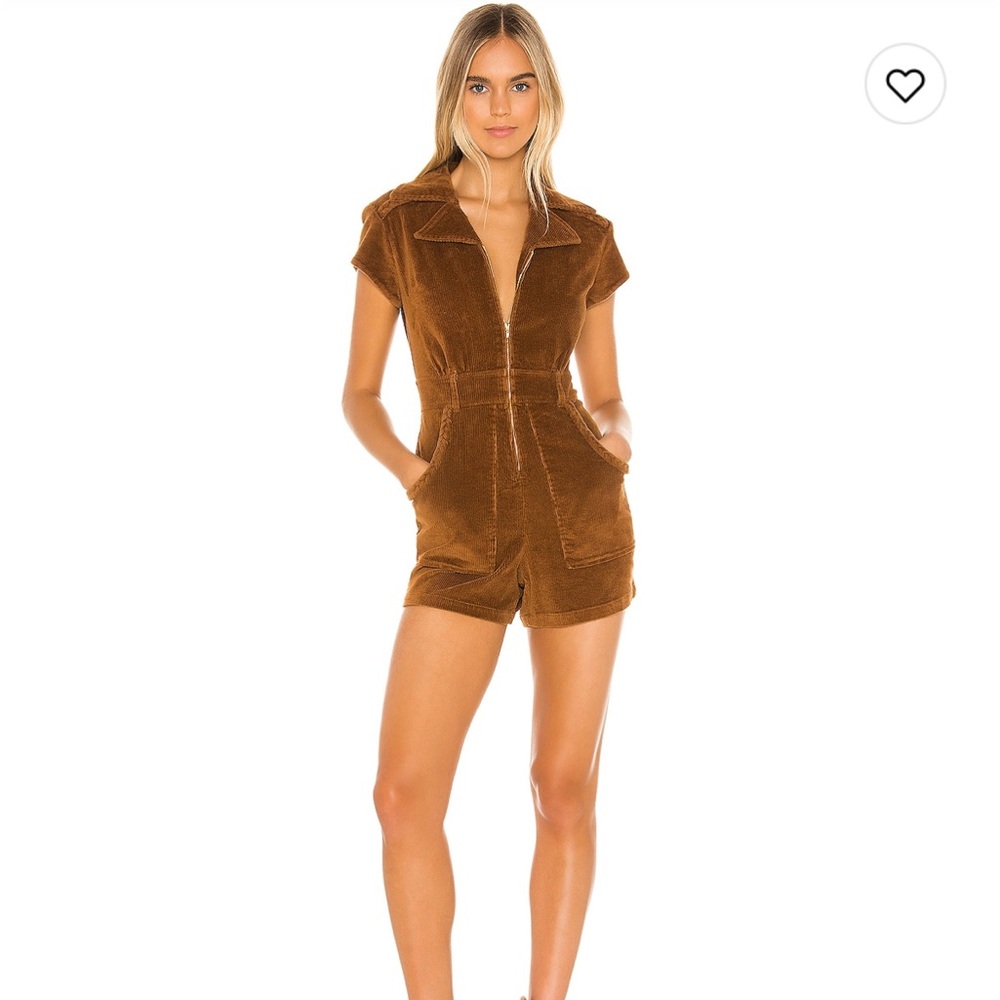 Show Me Your MuMu Brown Corduroy Jumpsuit